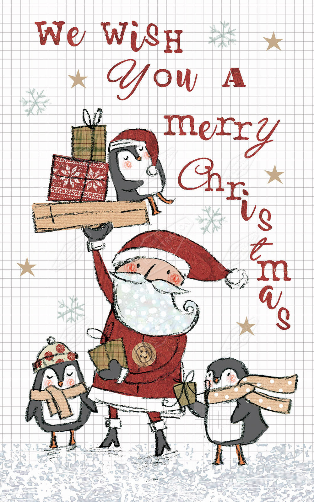 00028460DEV - Deva Evans is represented by Pure Art Licensing Agency - Christmas Greeting Card Design