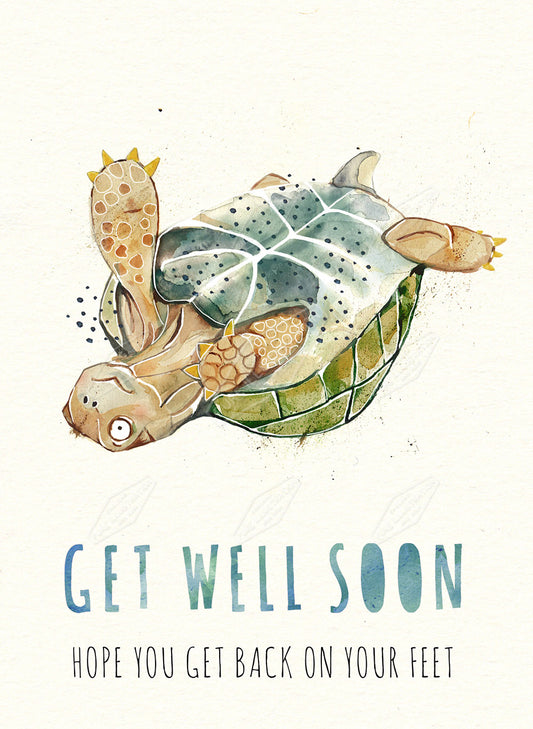 00028554EST- Emily Stalley is represented by Pure Art Licensing Agency - Get Well Greeting Card Design
