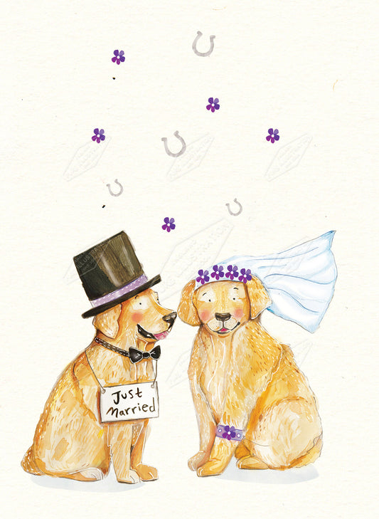 00028557EST- Emily Stalley is represented by Pure Art Licensing Agency - Wedding Greeting Card Design