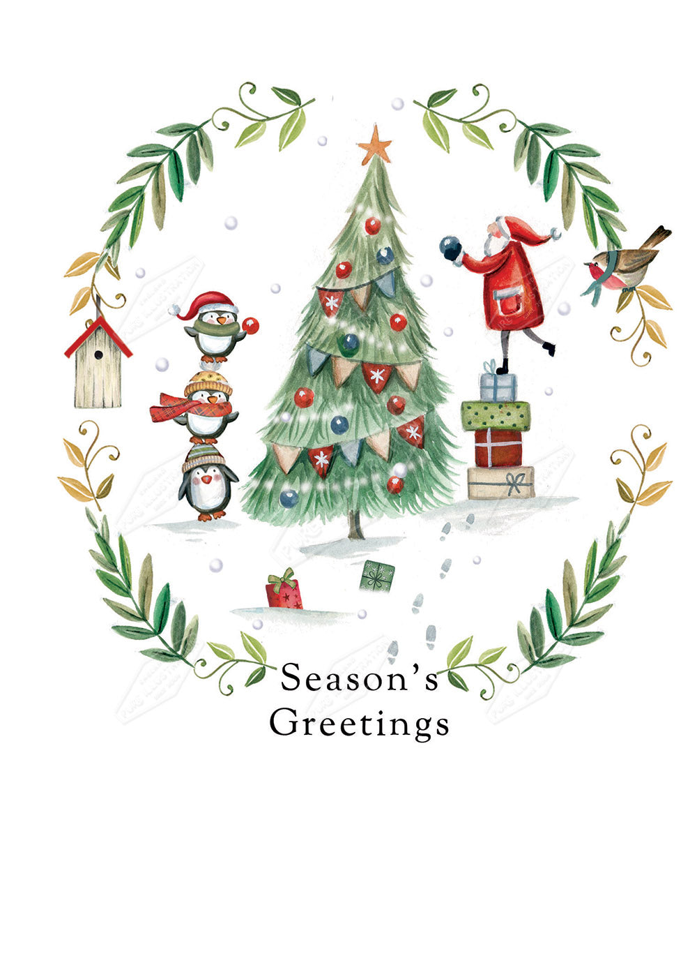 00028675DEV - Deva Evans is represented by Pure Art Licensing Agency - Christmas Greeting Card Design