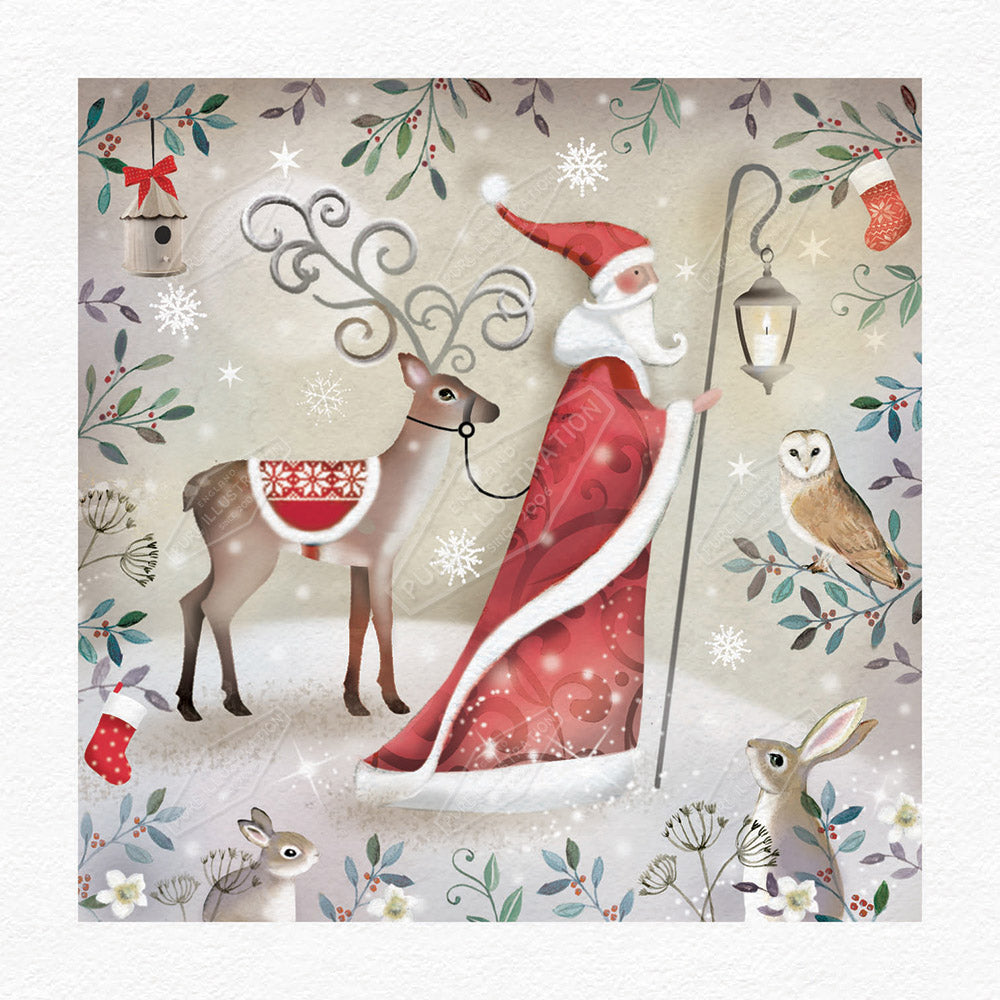 00028680DEV - Deva Evans is represented by Pure Art Licensing Agency - Christmas Greeting Card Design