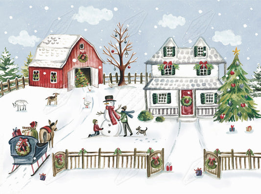 00028684DEV - Deva Evans is represented by Pure Art Licensing Agency - Christmas Greeting Card Design