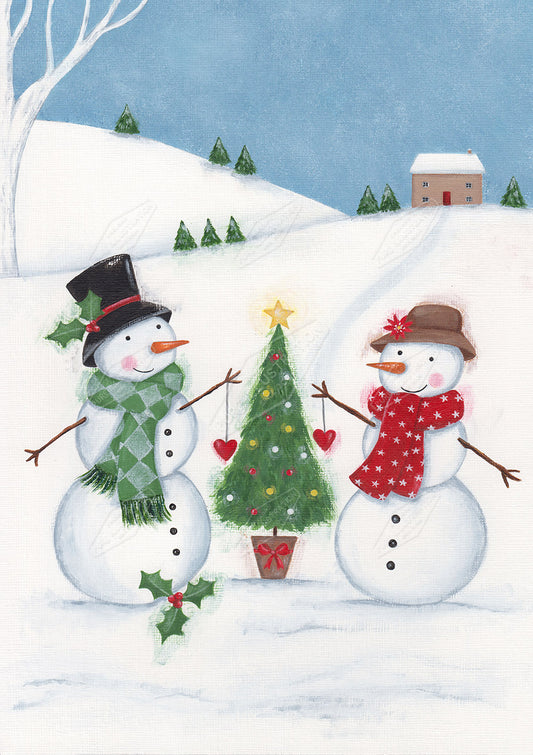 00028774AAI - Snowman Couple by Anna Aitken - Pure Art Licensing Agency