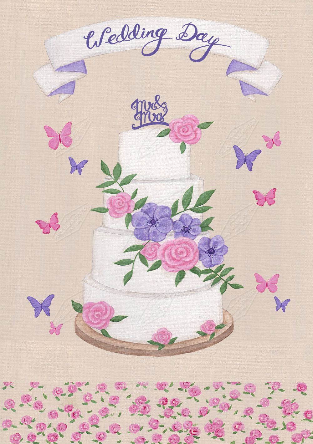 00028965AAI - Wedding Cake by Anna Aitken - Pure Art Licensing Agency