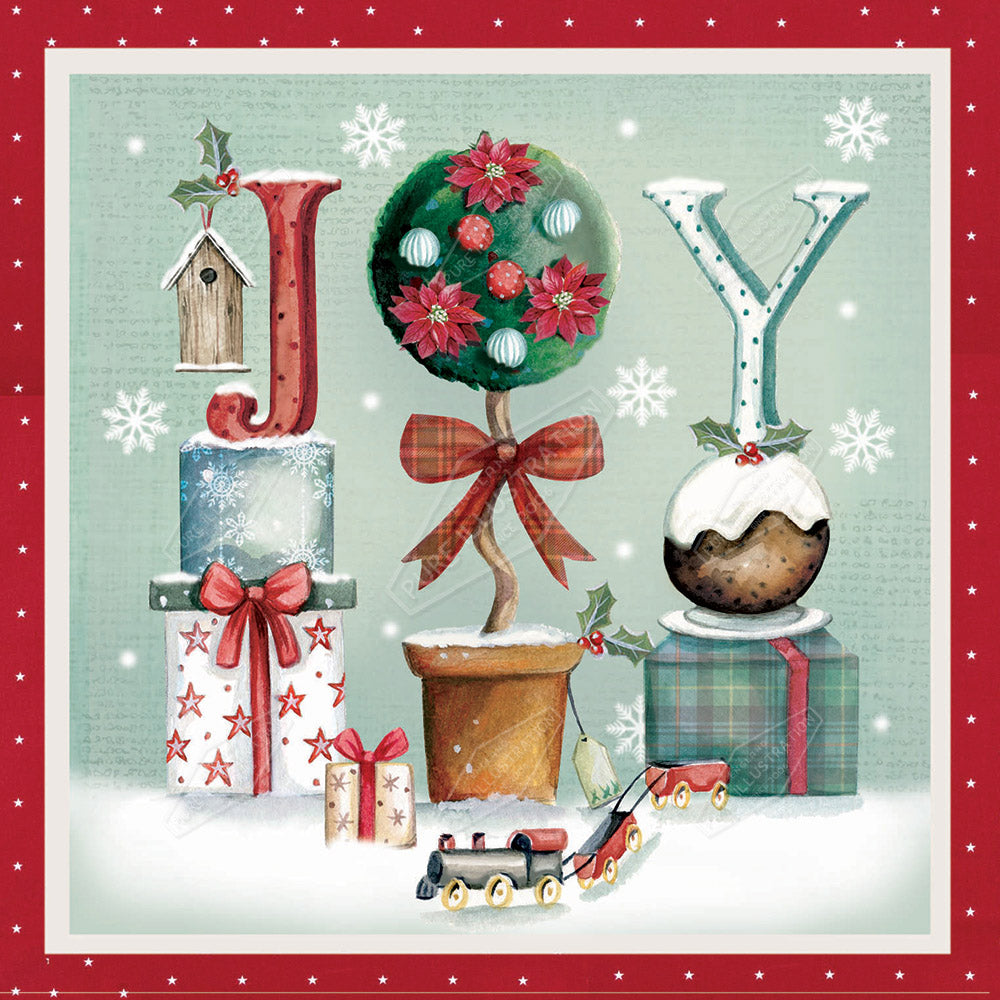 00028970DEV - Deva Evans is represented by Pure Art Licensing Agency - Christmas Greeting Card Design