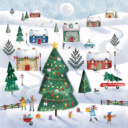 00029146DEV - Deva Evans is represented by Pure Art Licensing Agency - Christmas Greeting Card Design