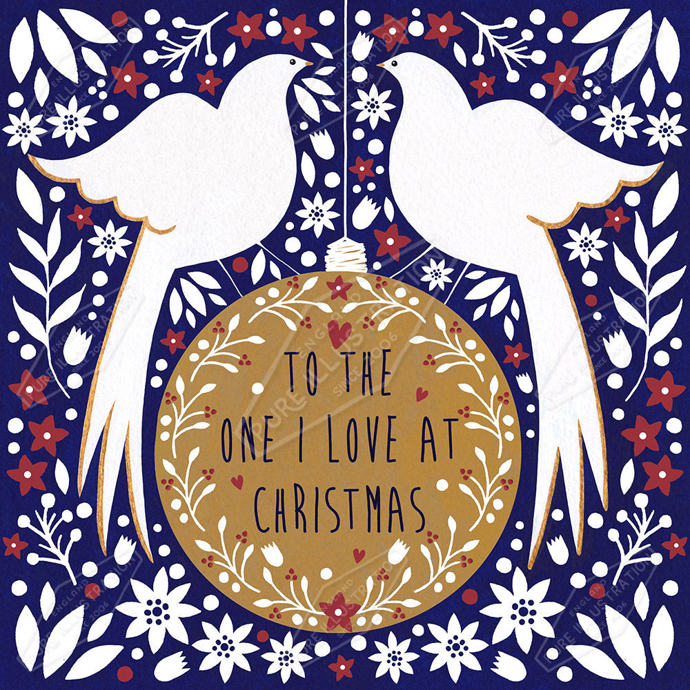 00029262SSN- Sian Summerhayes is represented by Pure Art Licensing Agency - Christmas Greeting Card Design