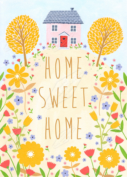 00029342SSN- Sian Summerhayes is represented by Pure Art Licensing Agency - New Home Greeting Card Design