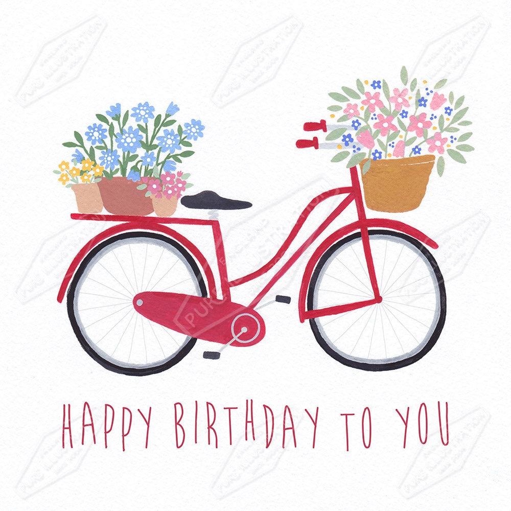 00029343SSN- Sian Summerhayes is represented by Pure Art Licensing Agency - Birthday Greeting Card Design
