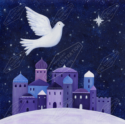 00029370AAI - Bethlehem Dove by Anna Aitken - Pure Art Licensing & Surface Design Agency