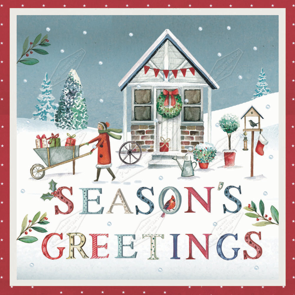 00029435DEV - Deva Evans is represented by Pure Art Licensing Agency - Christmas Greeting Card Design