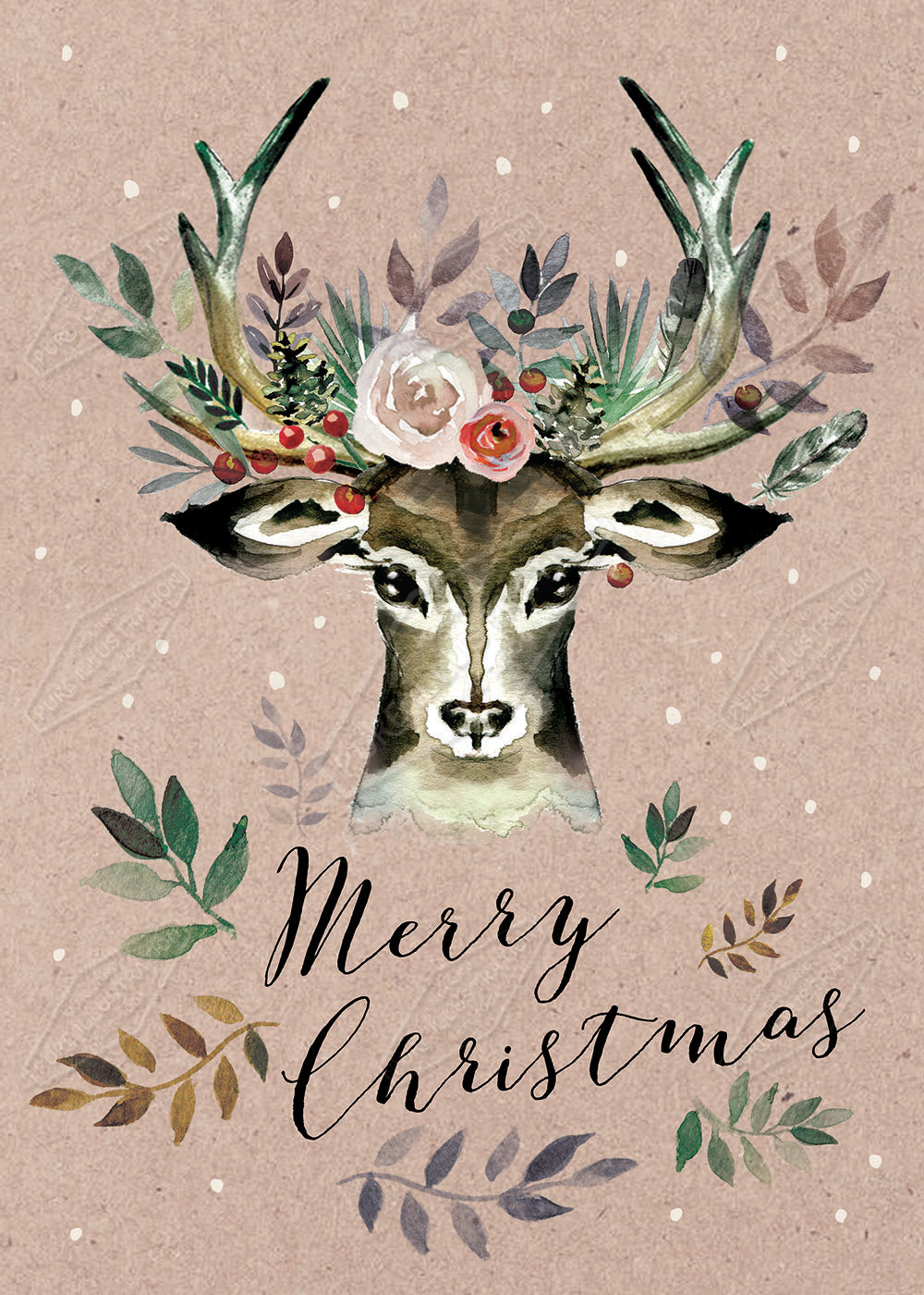 00029441DEV - Deva Evans is represented by Pure Art Licensing Agency - Christmas Greeting Card Design