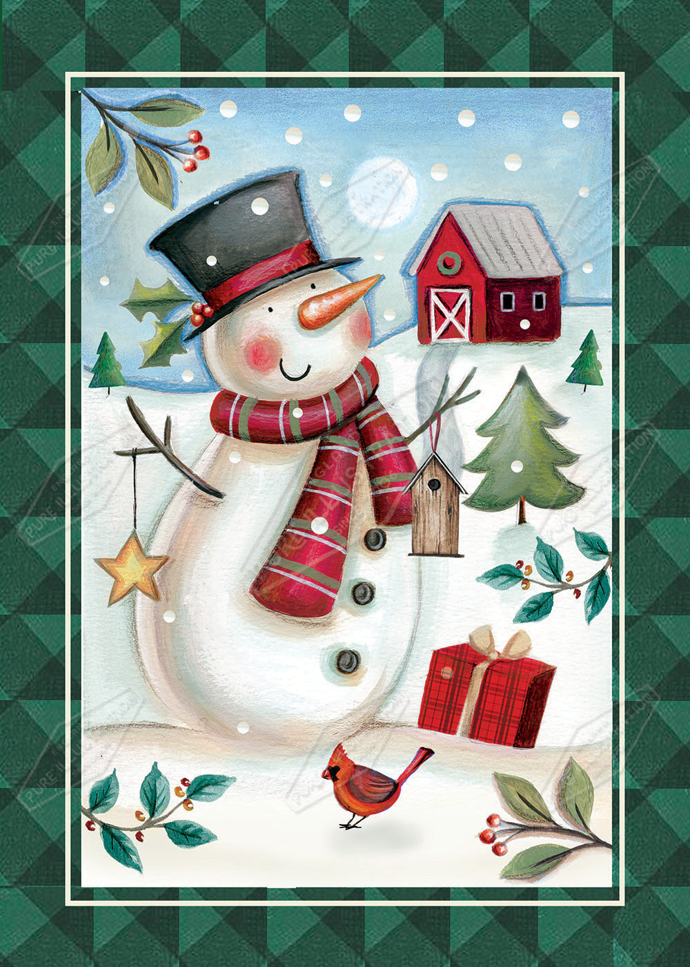 00029450DEV - Deva Evans is represented by Pure Art Licensing Agency - Christmas Greeting Card Design