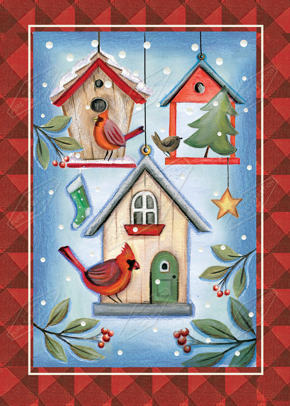 00029451DEV - Deva Evans is represented by Pure Art Licensing Agency - Christmas Greeting Card Design