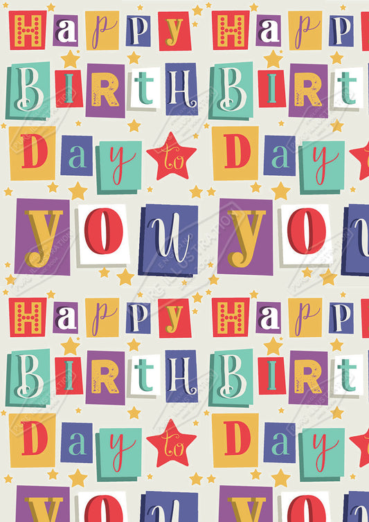 00029452DEVa - Deva Evans is represented by Pure Art Licensing Agency - Birthday Greeting Card Design