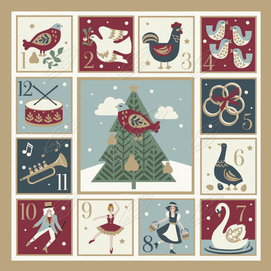 00029463DEV - Deva Evans is represented by Pure Art Licensing Agency - Christmas Greeting Card Design