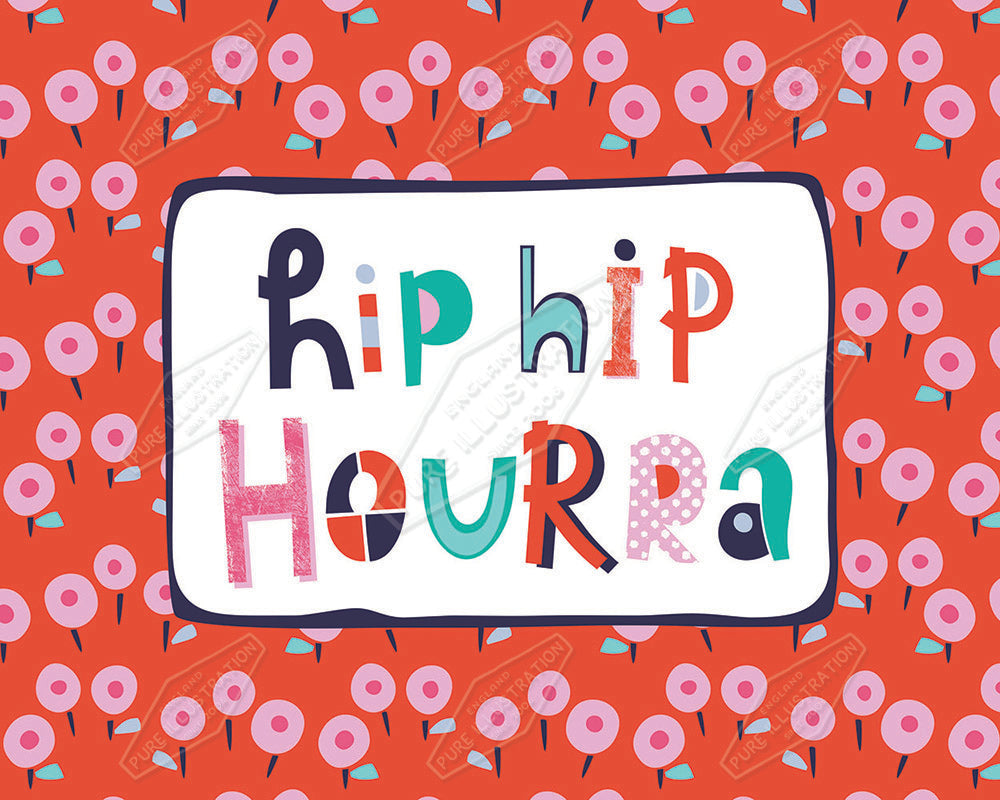 Hip Hip Hourra Design by Gill Eggleston for Pure Art Licensing Agency & Surface Design Studio