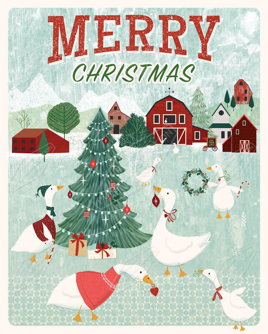 Folk Christmas Farm by Gill Eggleston for Pure Art Licensing Agency & Surface Design Studio