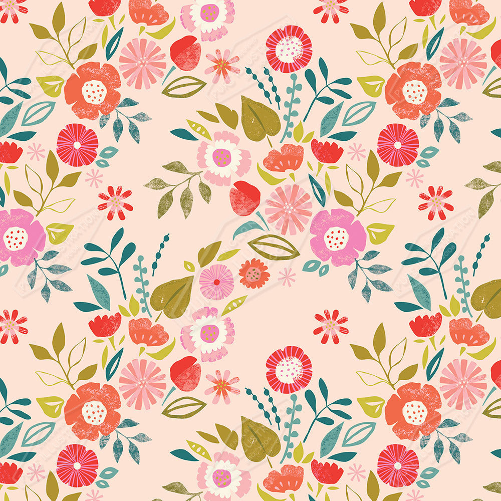 Floral Pattern by Gill Eggleston for Pure Art Licensing Agency & Surface Design Studio