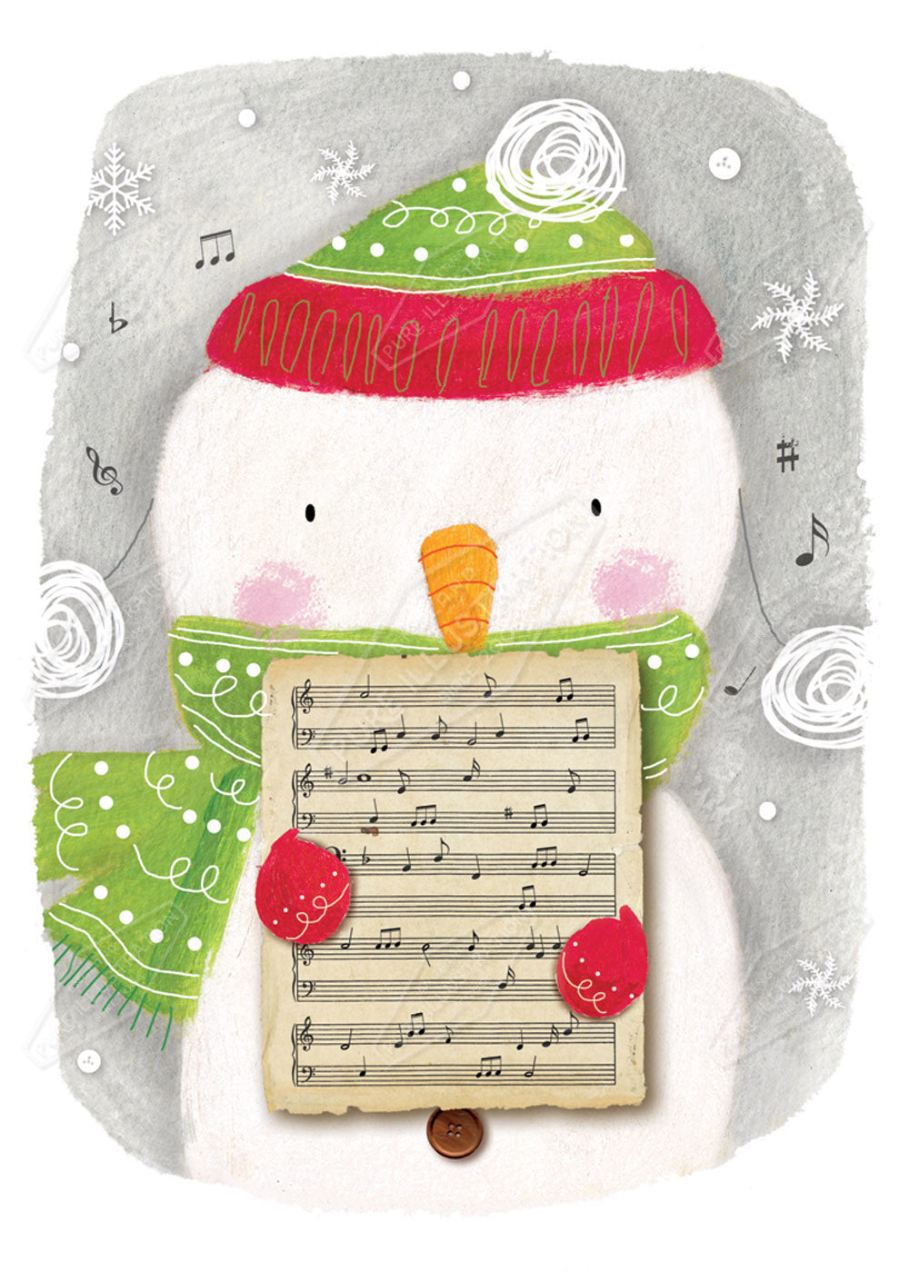 00029572CRE - Snowman by Cory Reid - Pure Art Licensing & Surface Design Agency