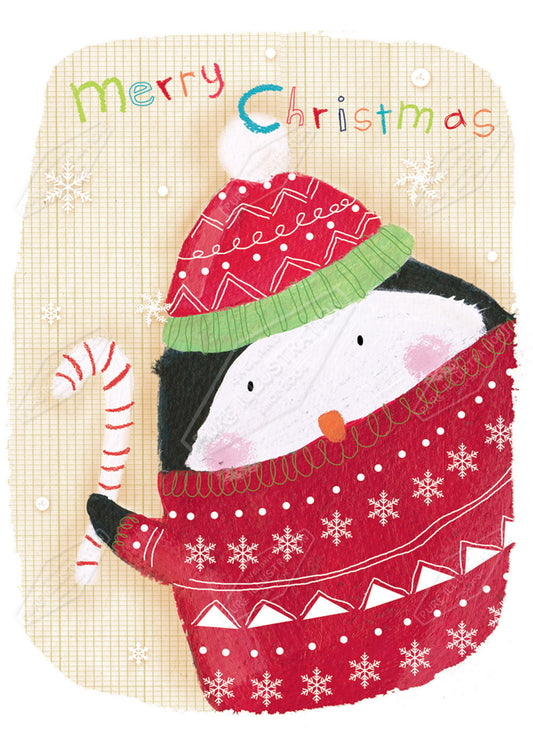 00029576CRE - Penguin Christmas Card Design by Cory Reid - Pure Art Licensing Agency