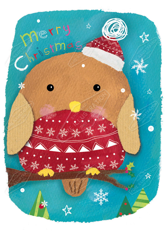 00029578CRE - Robin Christmas Card Design by Cory Reid - Pure Art Licensing Agency
