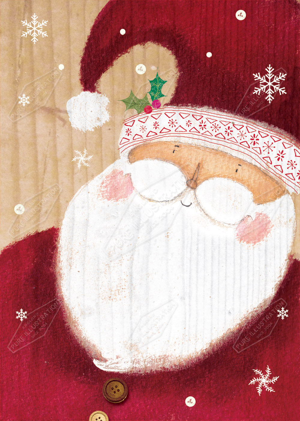 00029589CRE - Santa by Cory Reid - Pure Art Licensing Agency & Surface Design Agency