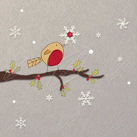 Robin Christmas Card Design by Cory Reid for Pure Art Licensing Agency