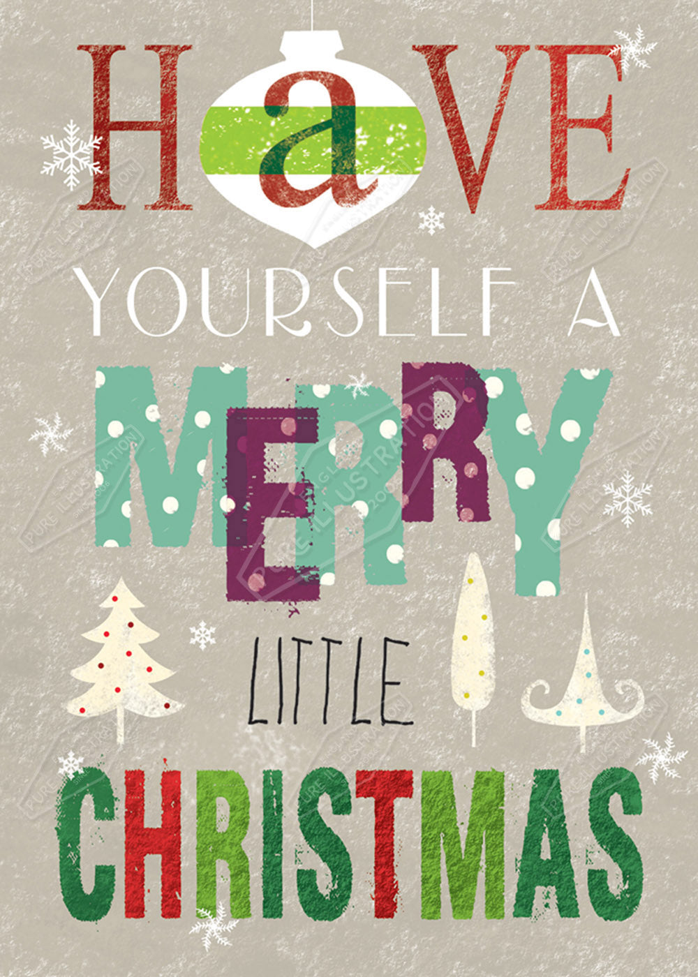 00029601CRE Christmas Text Design by Cory Reid for Pure Art Licensing Agency