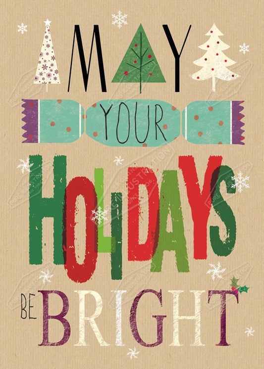 00029602CRE Christmas Text Design by Cory Reid for Pure Art Licensing Agency