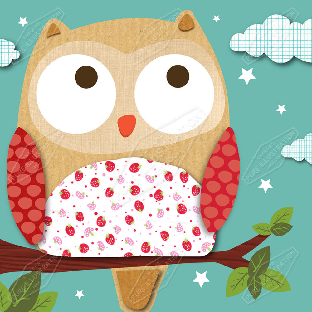 Owl by Cory Reid for Pure art Licensing Agency & Surface Design Studio
