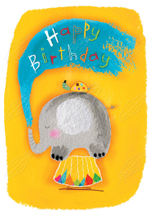 Happy Birthday Children's Greeting Card Design by Cory Reid for Pure art Licensing Agency & Surface Design Studio