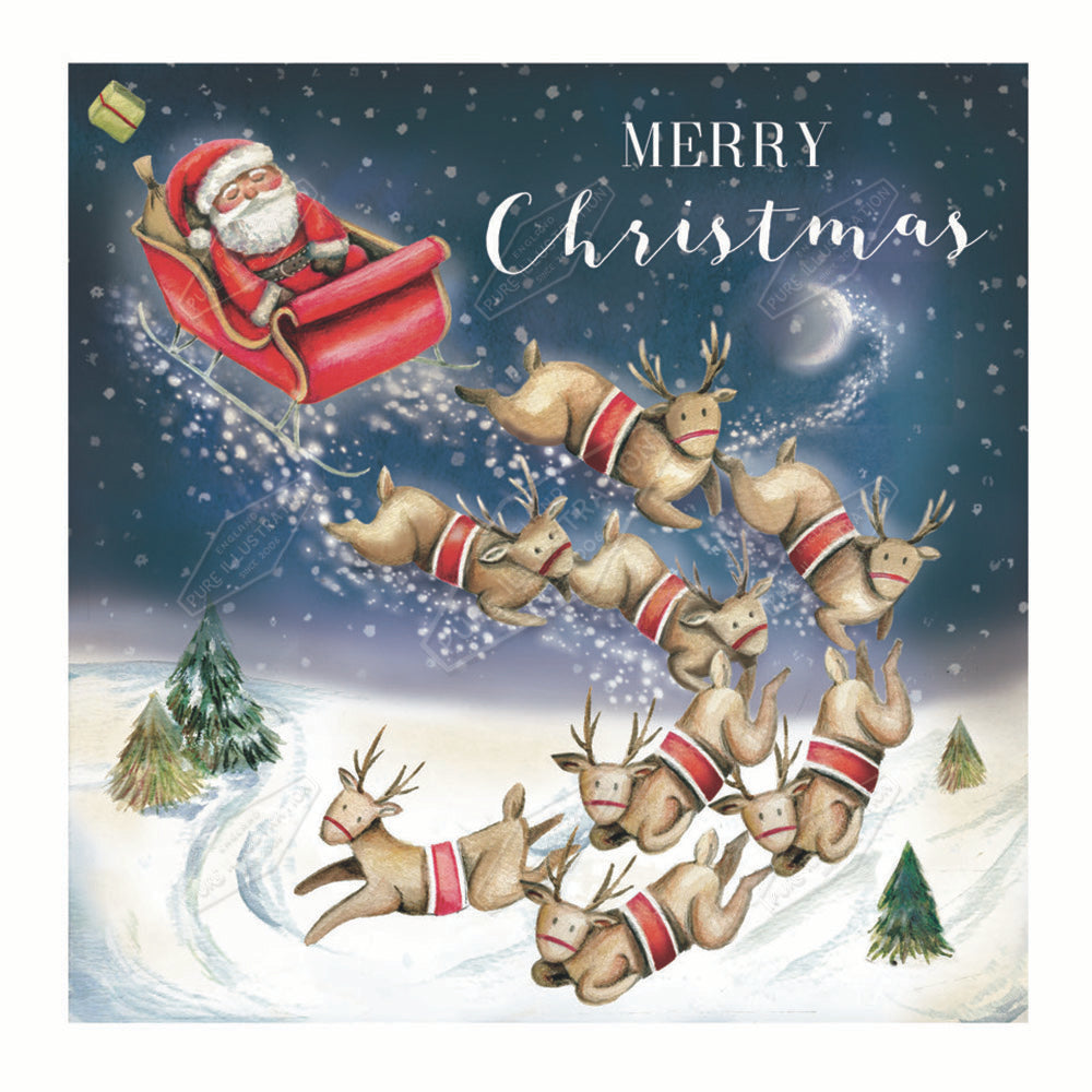 00029673DEV - Deva Evans is represented by Pure Art Licensing Agency - Christmas Greeting Card Design