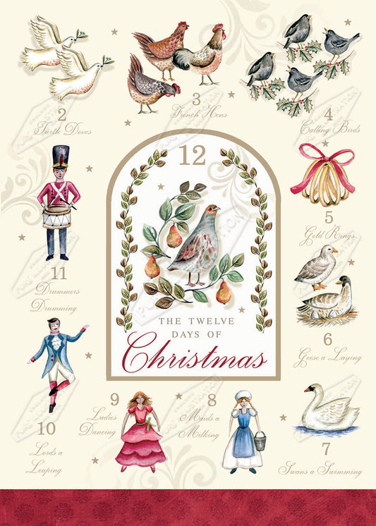 00029776DEV - Deva Evans is represented by Pure Art Licensing Agency - Christmas Greeting Card Design