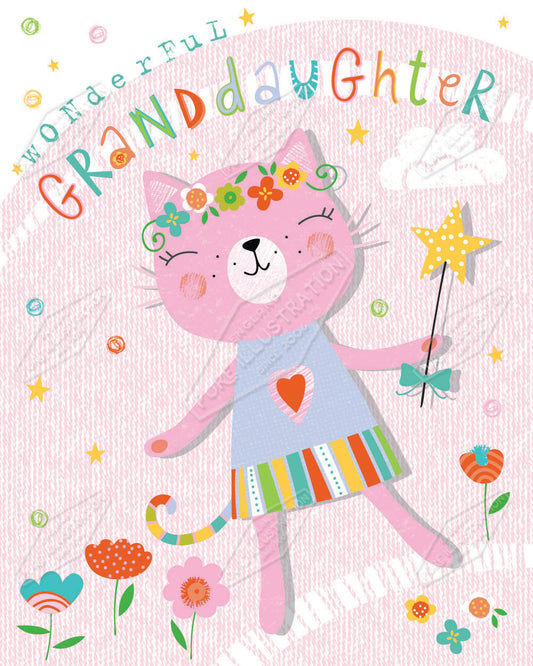 Granddaughter Birthday Design by Gill Eggleston for Pure Art Licensing Agency & Surface Design Studio