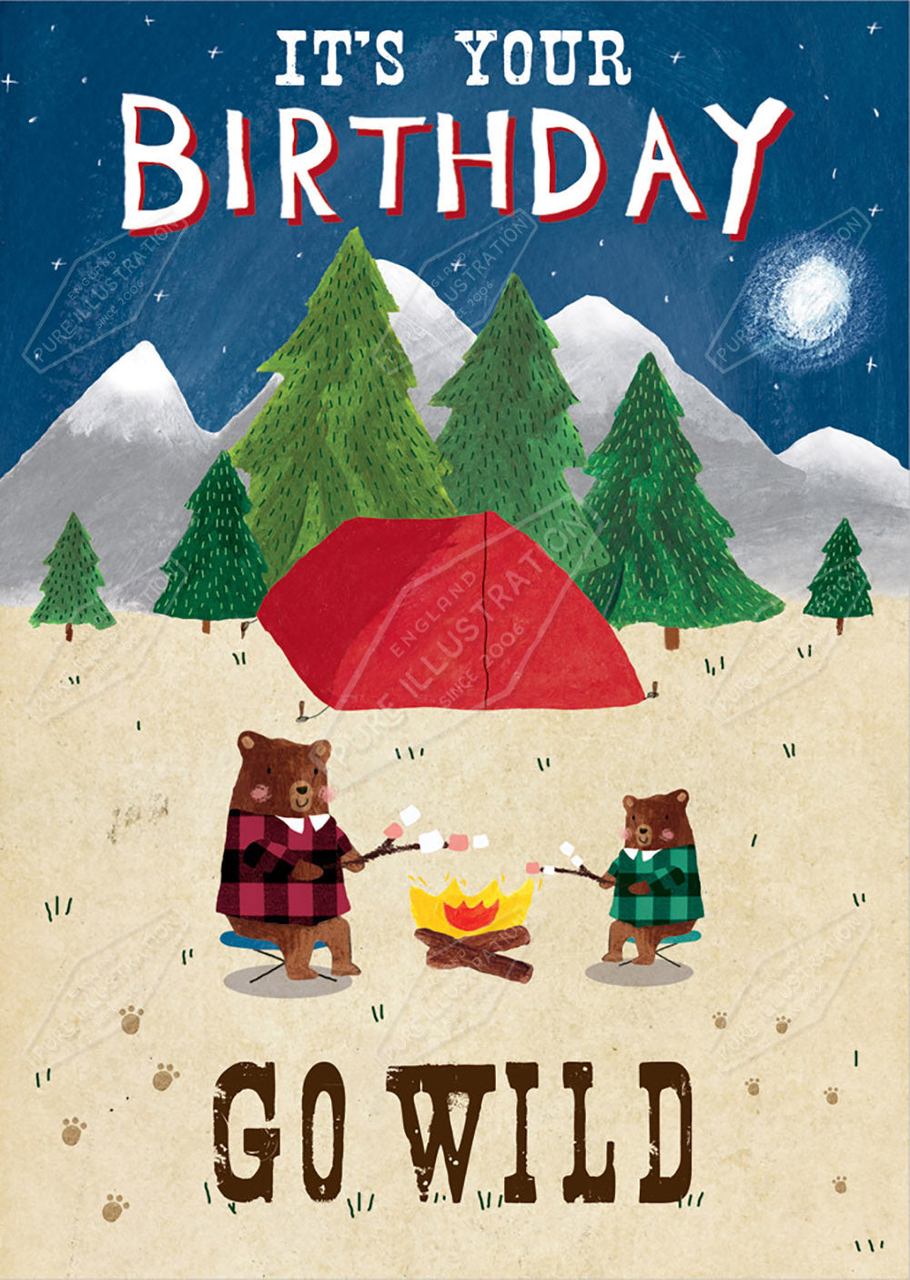 Birthday / Father's Day Greeting Card Design by Cory Reid for Pure Art Licensing Agency & Surface Design Studio