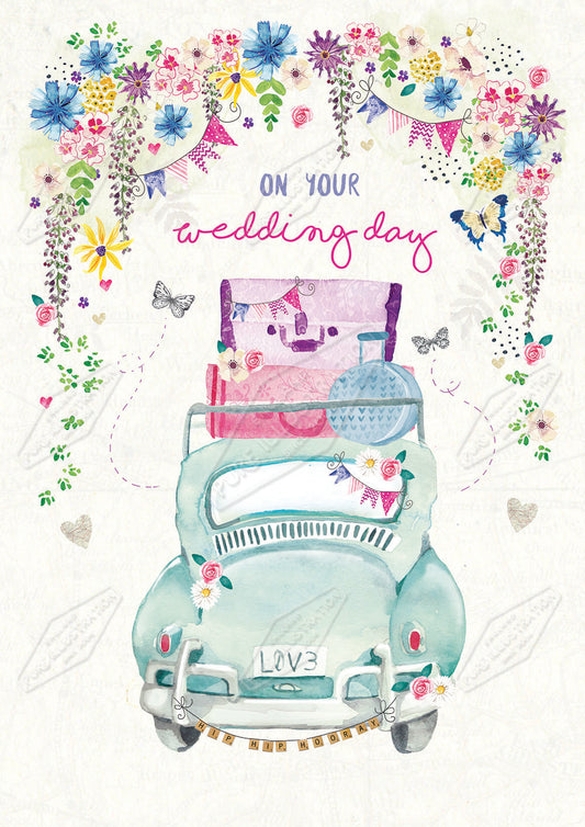 00029867EST- Emily Stalley is represented by Pure Art Licensing Agency - Wedding Greeting Card Design