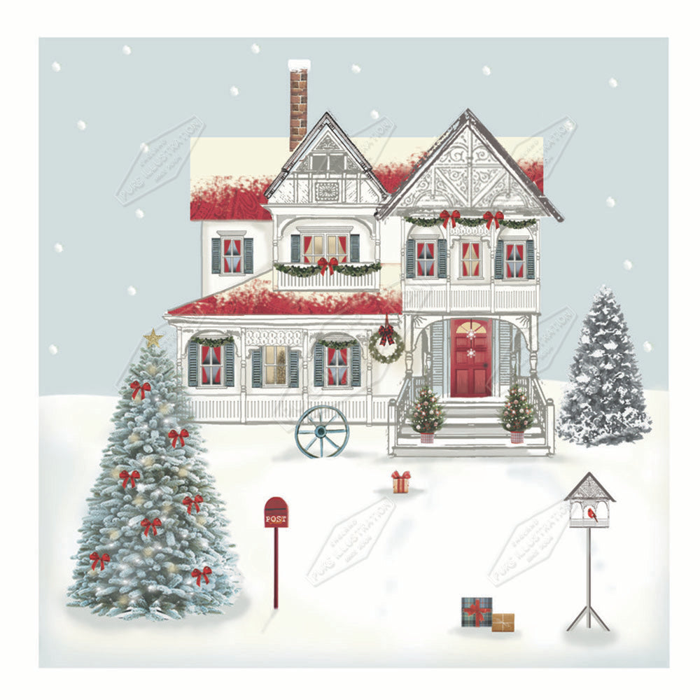 00029869DEV - Deva Evans is represented by Pure Art Licensing Agency - Christmas Greeting Card Design