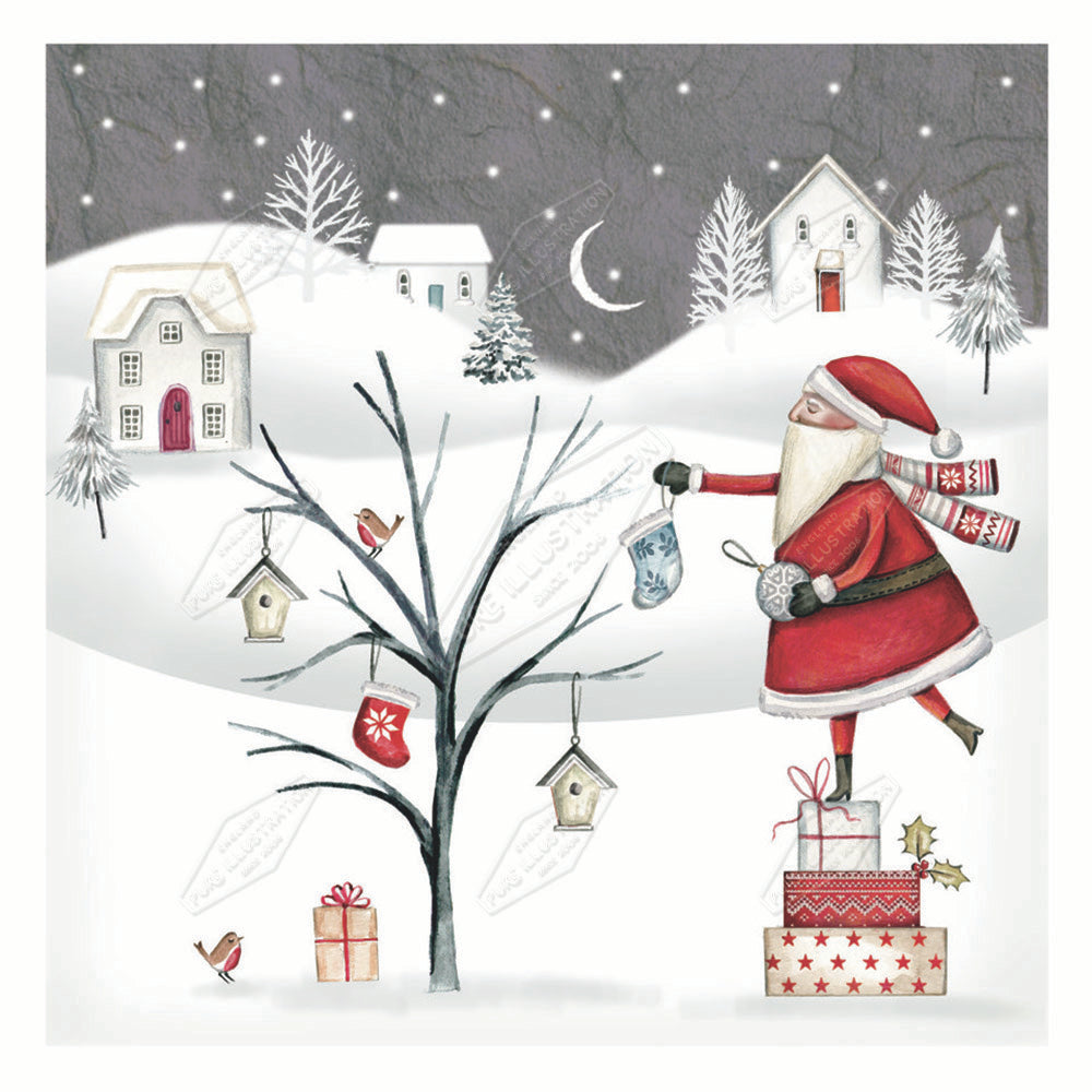 00029872DEV - Deva Evans is represented by Pure Art Licensing Agency - Christmas Greeting Card Design