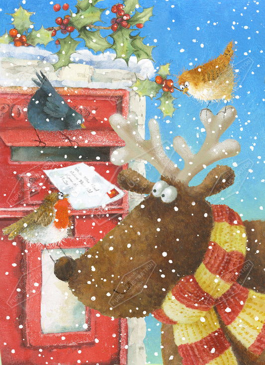 00029896JPA- Jan Pashley is represented by Pure Art Licensing Agency - Christmas Greeting Card Design