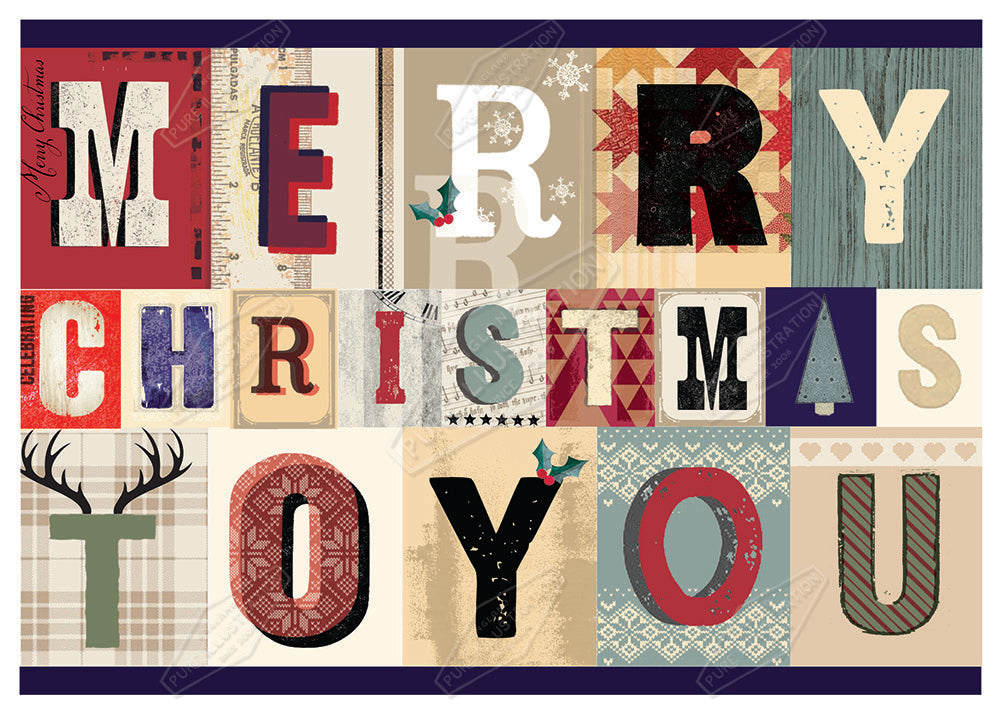00029936DEV - Deva Evans is represented by Pure Art Licensing Agency - Christmas Greeting Card Design