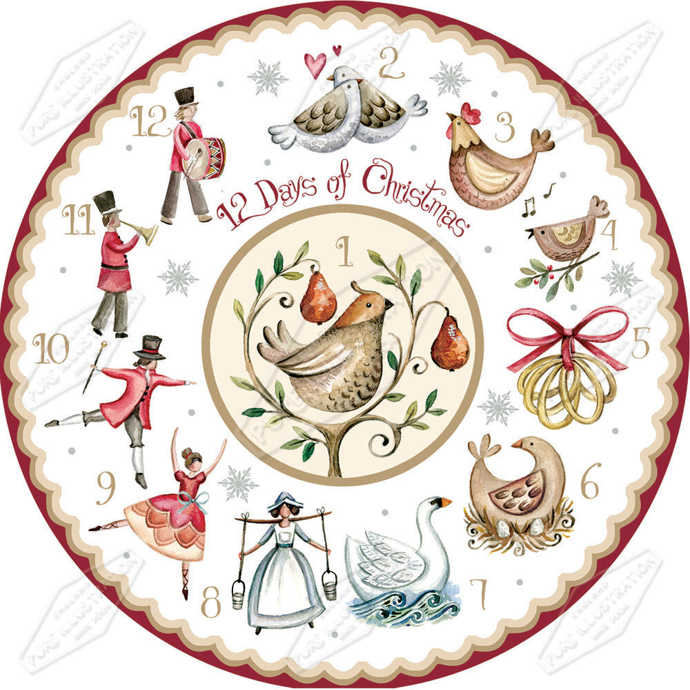 00029948DEV - Deva Evans is represented by Pure Art Licensing Agency - Christmas Greeting Card Design