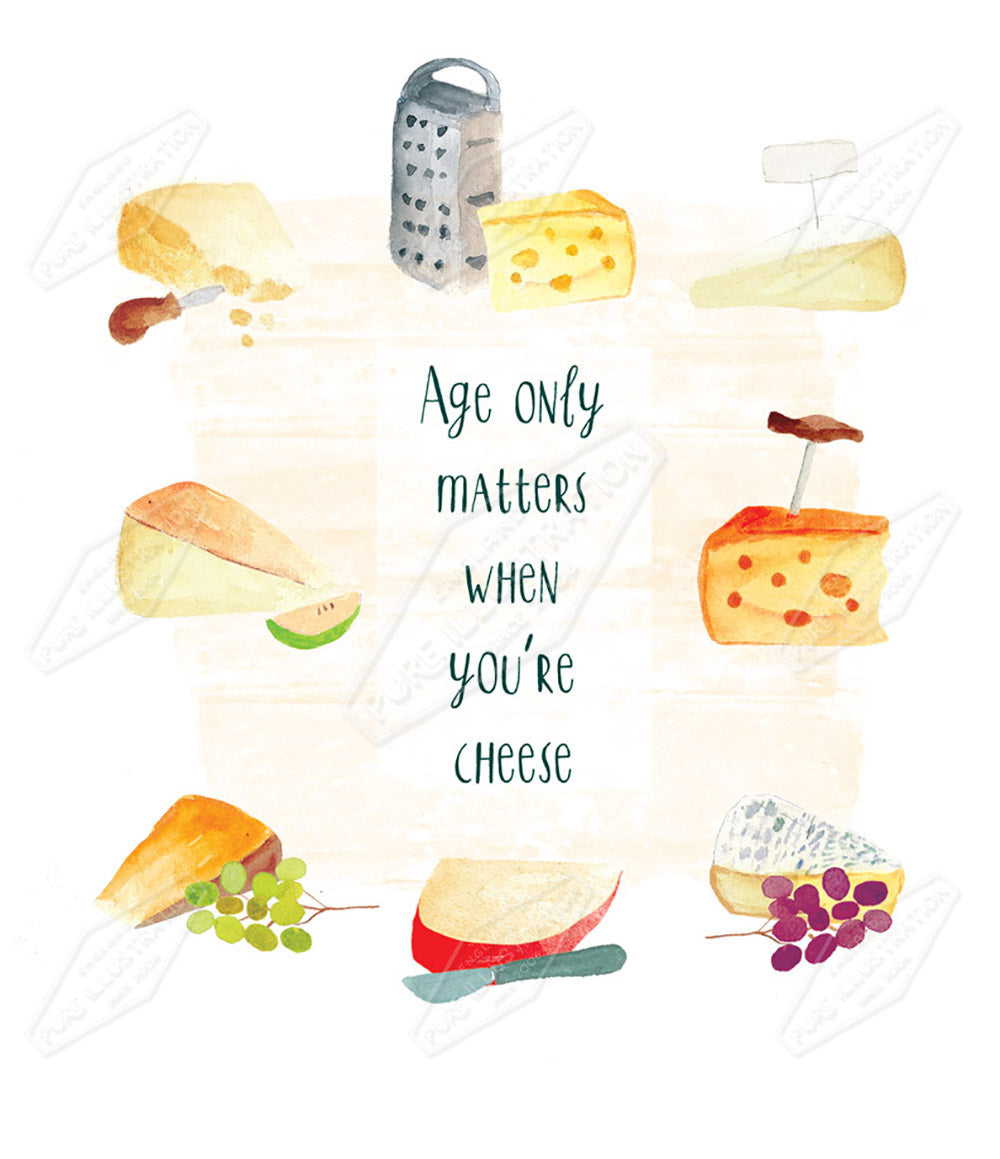 Cheese Illustration by Cory Reid for Pure Art Licensing Agency & Surface Design Studio
