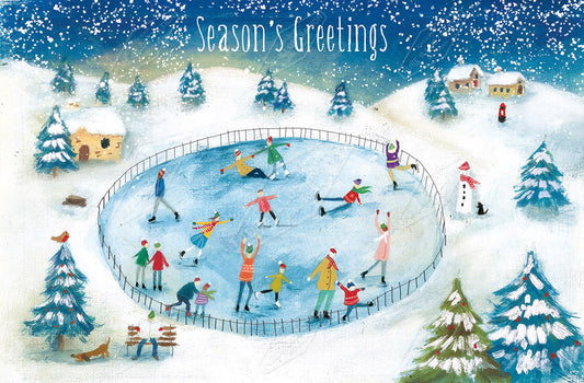 Skating Christmas by Cory Reid for Pure Art Licensing Agency & Surface Design Studio