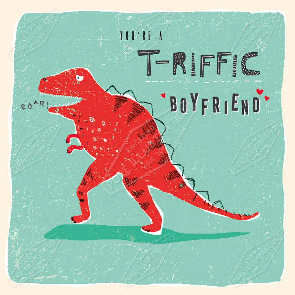 Dinosaur Valentines Humour by Cory Reid for Pure Art Licensing Agency & Surface Design Studio