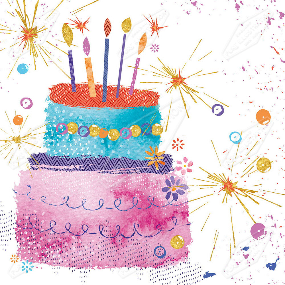 Birthday Cake Design by Victoria Marks for Pure Art Licensing Agency & Surface Design Studio