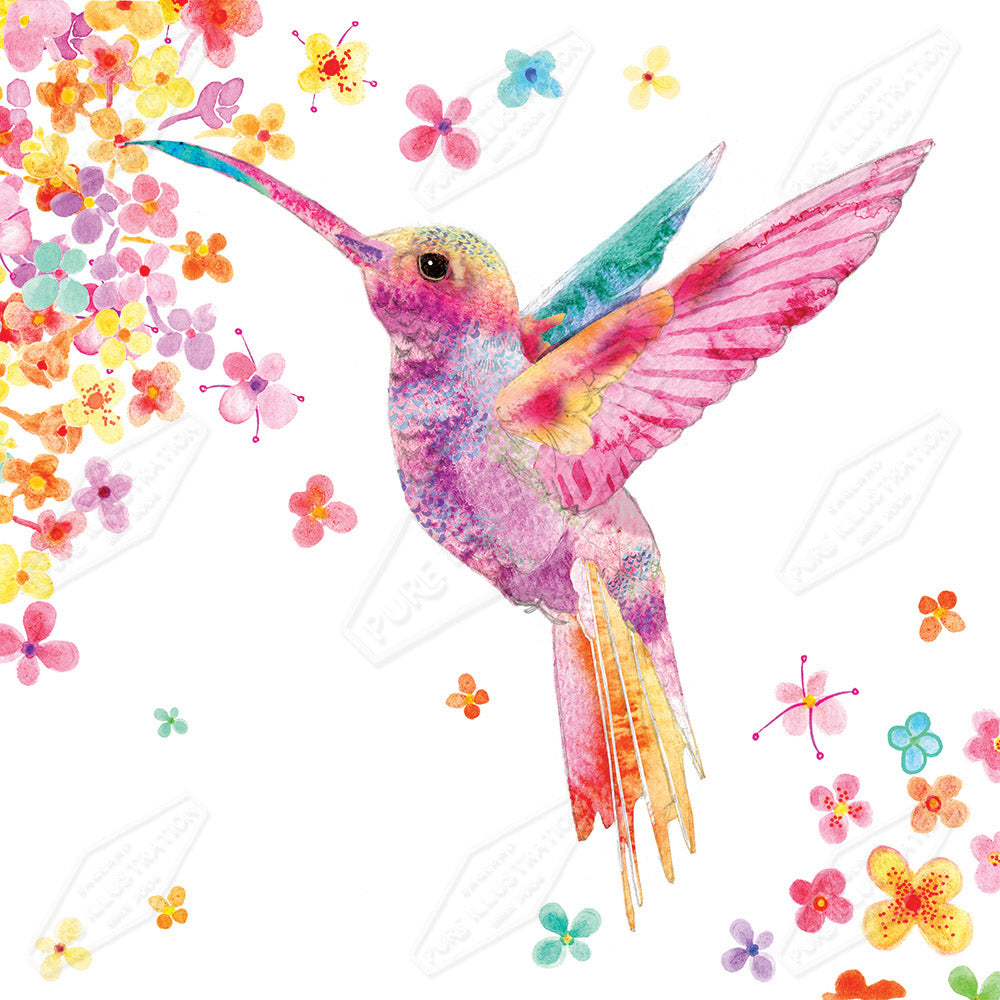 Hummingbird Birthday Design by Victoria Marks for Pure Art Licensing Agency & Surface Design Studio
