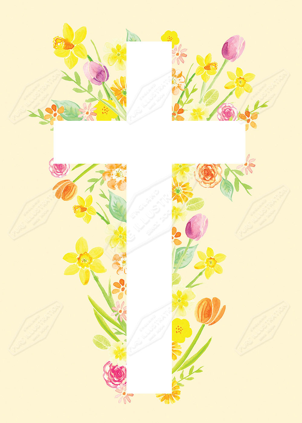 Easter Cross Design by Victoria Marks for Pure Art Licensing Agency & Surface Design Studio