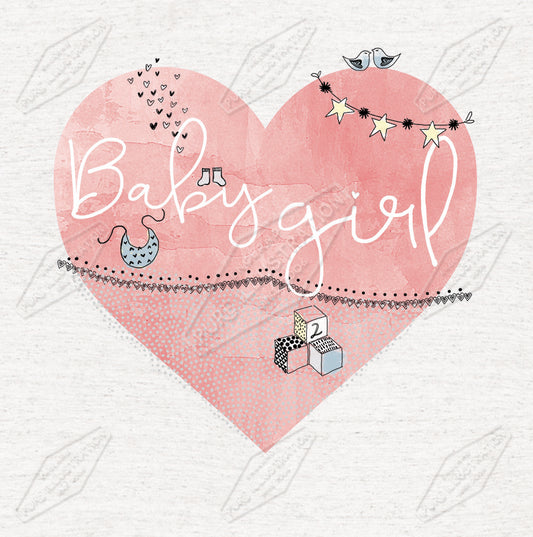 New Baby Girl Design by Sarah Lake for Pure Art Licensing Agency & Surface Design Studio