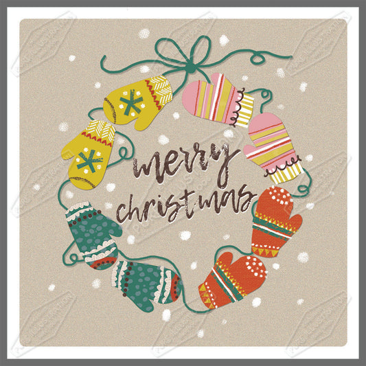 Christmas Mittens Design by Sarah Lake for Pure Art Licensing Agency & Surface Design Studio